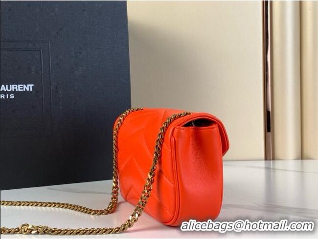 Buy Cheap Saint Laurent Loulou Mini Bag in Matelasse Lambskin 821749 Celosia Red 2025