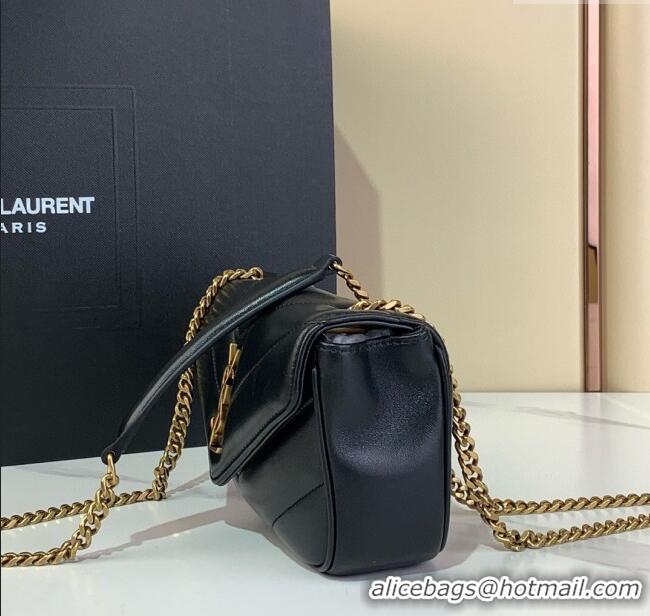 Famous Brand Saint Laurent Loulou Mini Bag in Matelasse Lambskin 821749 Black/Gold 2025