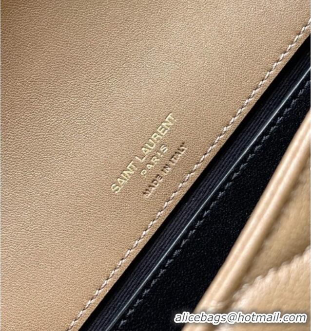 New Fashion Saint Laurent Loulou Mini Bag in Matelasse Lambskin 821749 Beige 2025