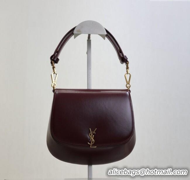 Buy Discount Saint Laurent Voltaire Bag in Calf Leather 753824 Burgundy 2025