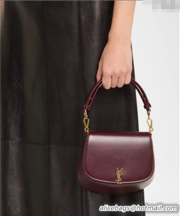 Buy Discount Saint Laurent Voltaire Bag in Calf Leather 753824 Burgundy 2025