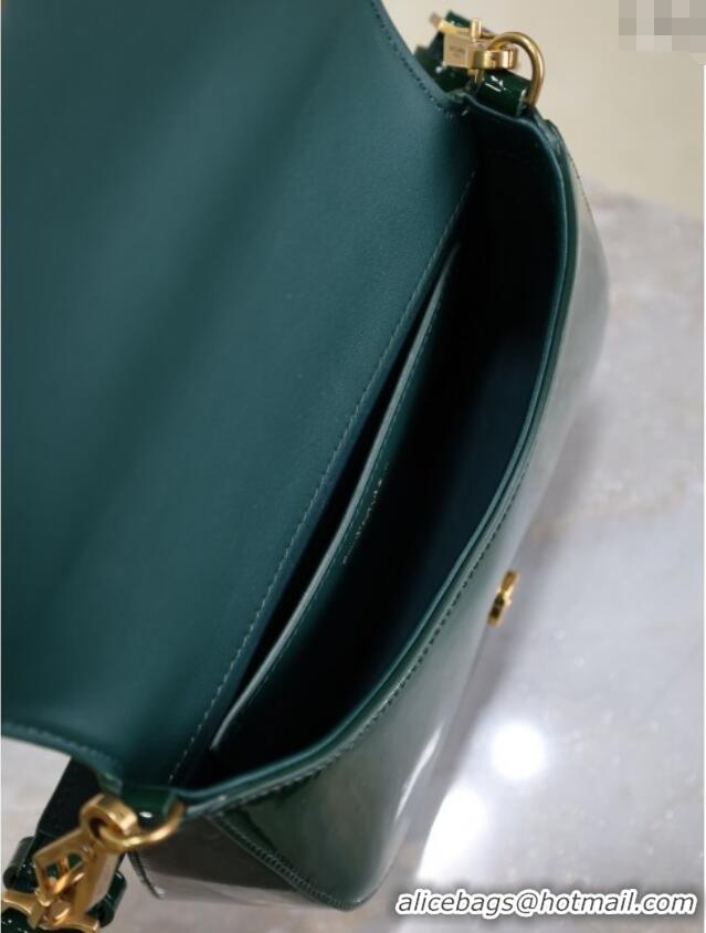 Pretty Style Saint Laurent Voltaire Bag in Patent Leather 753824 Green 2025