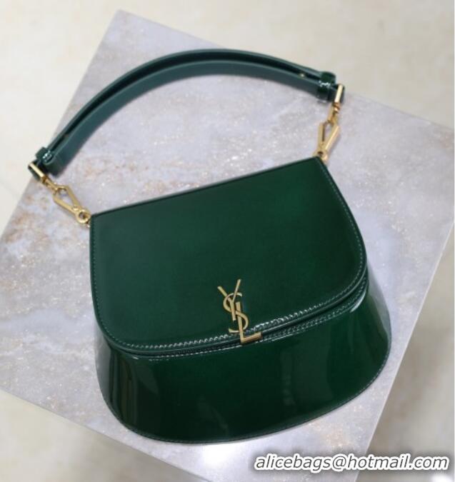 Pretty Style Saint Laurent Voltaire Bag in Patent Leather 753824 Green 2025