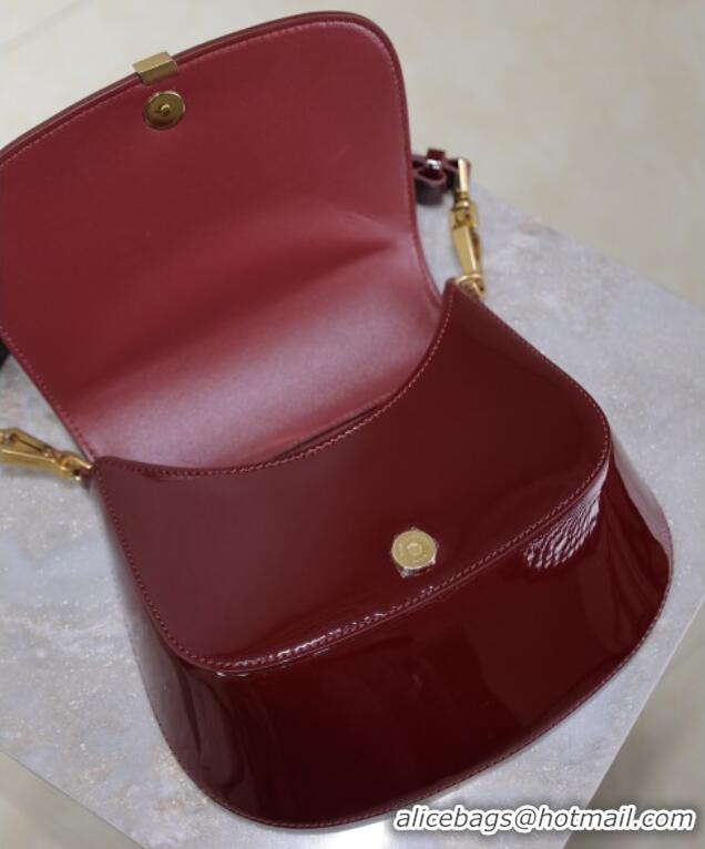 Luxury Discount Saint Laurent Voltaire Bag in Patent Leather 753824 Red 2025