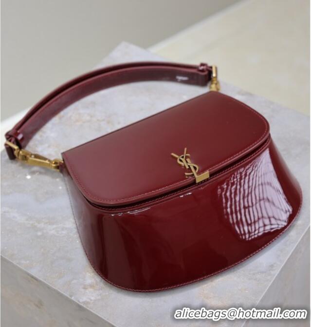 Luxury Discount Saint Laurent Voltaire Bag in Patent Leather 753824 Red 2025