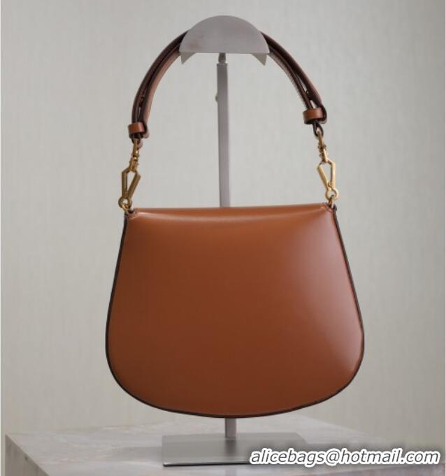 Top Design Saint Laurent Voltaire Bag in Calf Leather 753824 Caramel Brown 2025