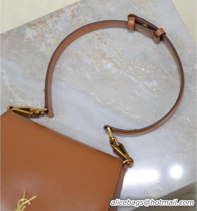 Top Design Saint Laurent Voltaire Bag in Calf Leather 753824 Caramel Brown 2025