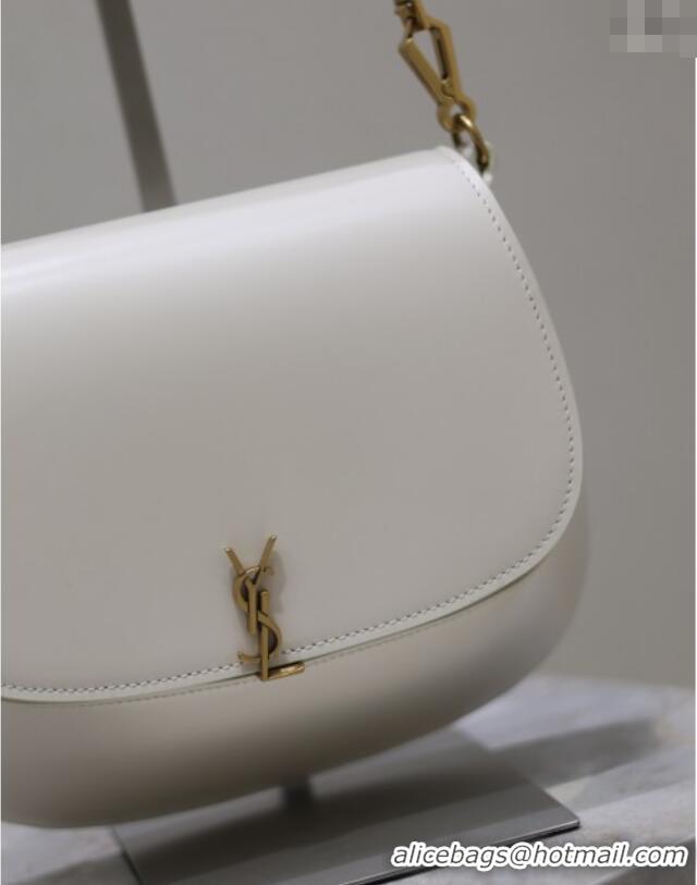 Best Price Saint Laurent Voltaire Bag in Calf Leather 753824 White 2025