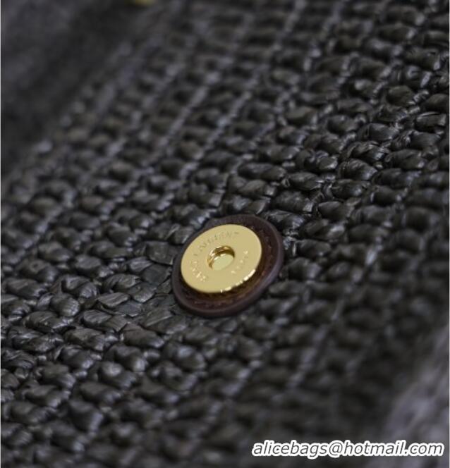 Promotional Saint Laurent Medium Niki Bag in Raffia Straw 633158 Coffee Brown 2025