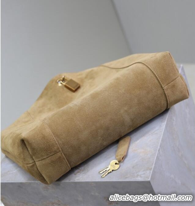 Top Grade Saint Laurent Suede Hobo Shoulder Bag 773686 Brown 2025