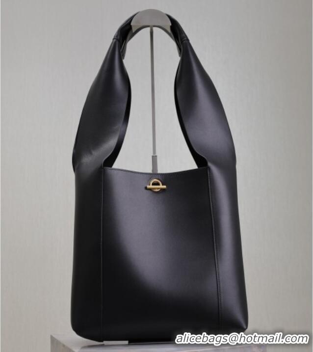 Discount Saint Laurent Leather Hobo Shoulder Bag 773686 Black 2025