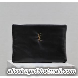 Grade Quality Saint Laurent Calypso Pouch in Lambskin 778943 Black 2025