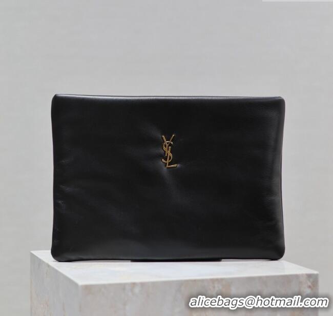 Grade Quality Saint Laurent Calypso Pouch in Lambskin 778943 Black 2025
