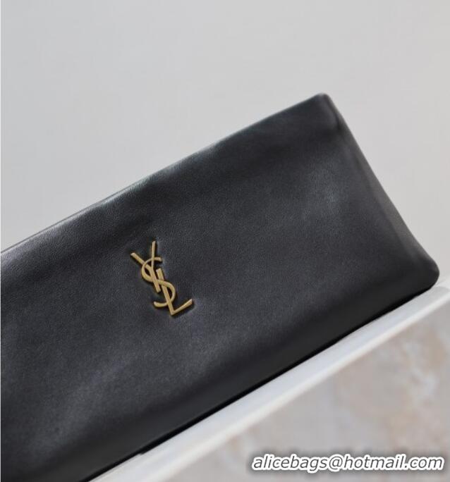 Fashion Discount Saint Laurent Calypso Long Pouch in Lambskin 774062 Black 2025