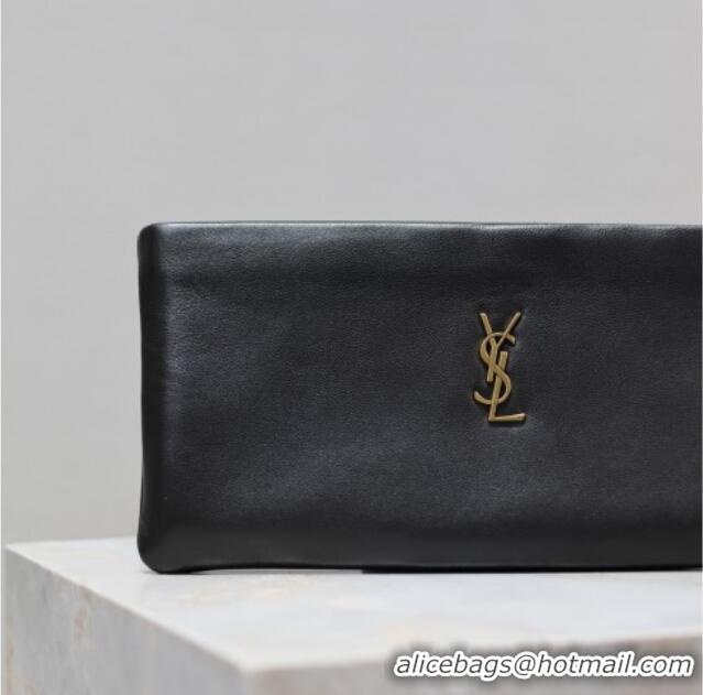 Fashion Discount Saint Laurent Calypso Long Pouch in Lambskin 774062 Black 2025