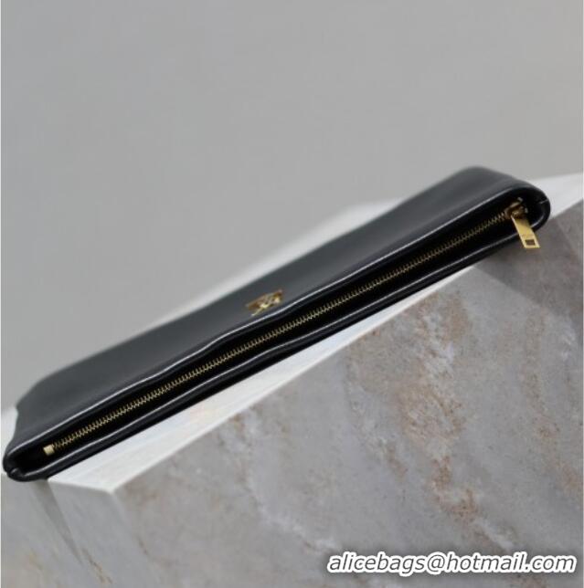 Fashion Discount Saint Laurent Calypso Long Pouch in Lambskin 774062 Black 2025
