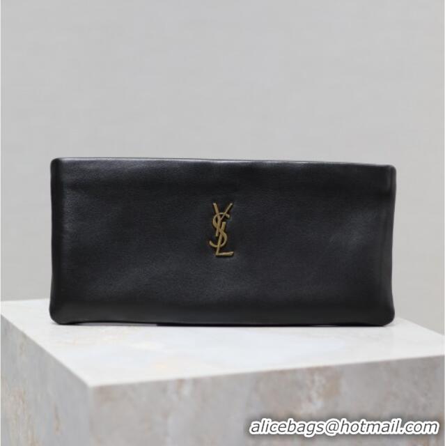 Fashion Discount Saint Laurent Calypso Long Pouch in Lambskin 774062 Black 2025