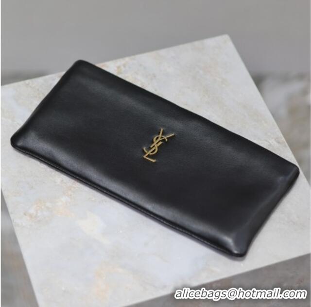 Fashion Discount Saint Laurent Calypso Long Pouch in Lambskin 774062 Black 2025
