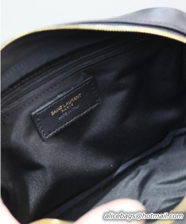 Big Discount Saint Laurent Calypso Cosmetic Pouch in Lambskin 767101/765026 Black