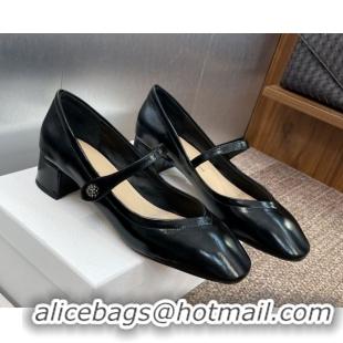 Sumptuous Dior New Mary Janes Pumps 3.5cm in Black Patent Calfskin Leather 1029087