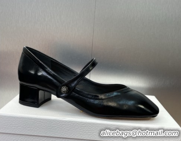 Sumptuous Dior New Mary Janes Pumps 3.5cm in Black Patent Calfskin Leather 1029087