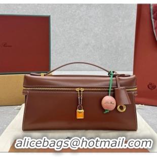 Big Discount Loro Piana Extra Clutch L29 in Smooth Calfskin 1971 Burnt Tan 2025