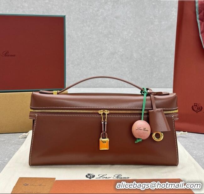 Big Discount Loro Piana Extra Clutch L29 in Smooth Calfskin 1971 Burnt Tan 2025