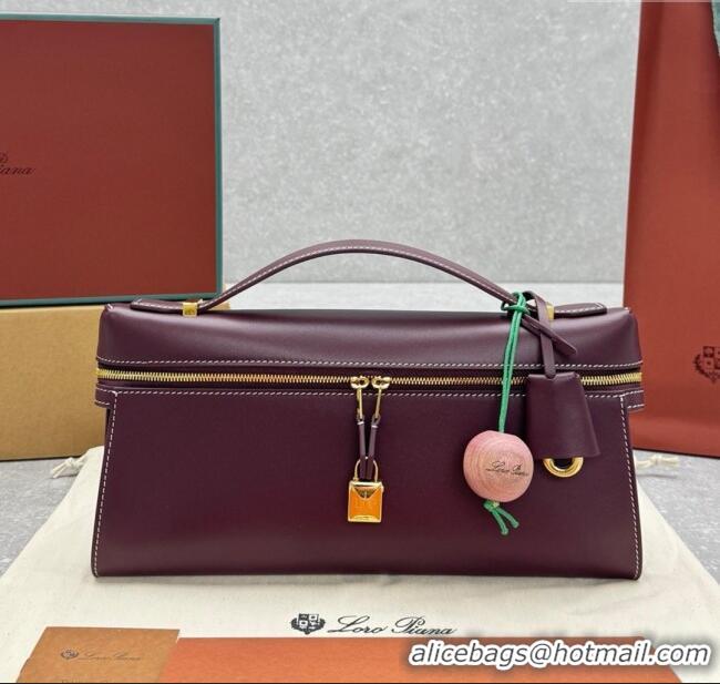 Best Product Loro Piana Extra Clutch L29 in Smooth Calfskin 1971 Burgundy 2025
