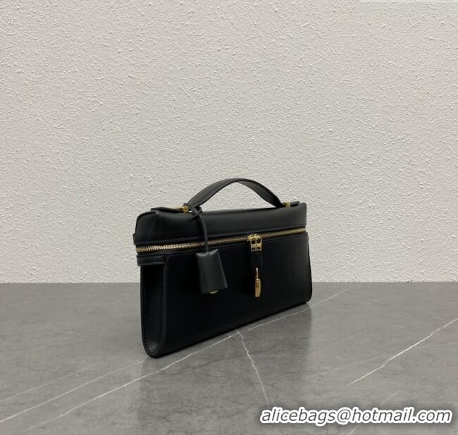 Luxury Cheap Loro Piana Extra Clutch L29 in Smooth Calfskin 1971 Black 2025