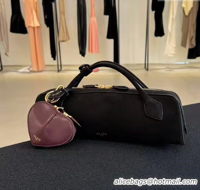 Trendy Design Alaia LE CŒUR Coin Purse in Goatskin 8841 Burgundy 2025