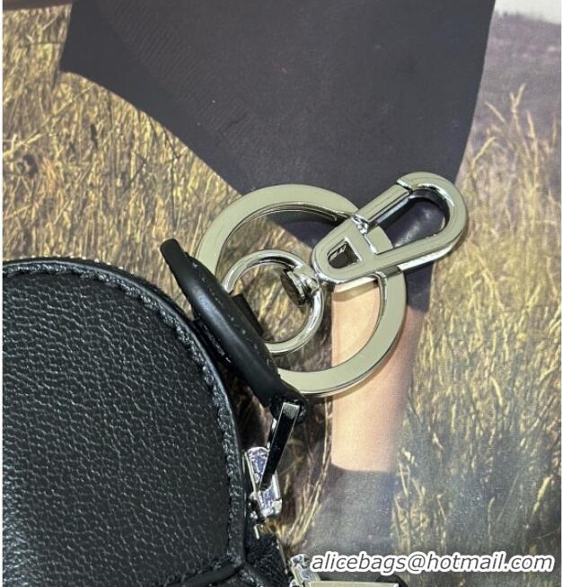 Luxury Cheap Alaia LE CŒUR Coin Purse in Goatskin 8841 Black 2025