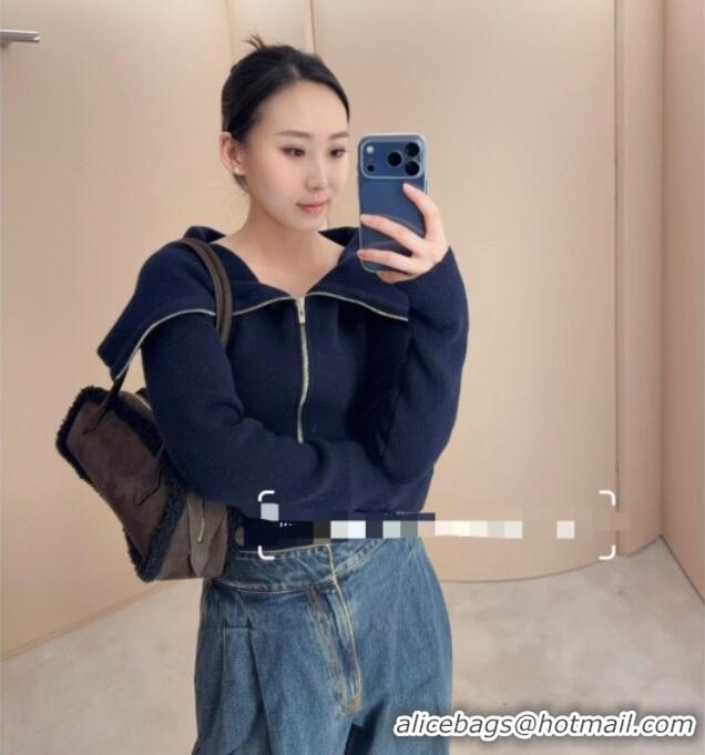 Best Grade Alaia Le Tecket Medium Long Shoulder bag in Suede Leather 8815 Coffee 2025