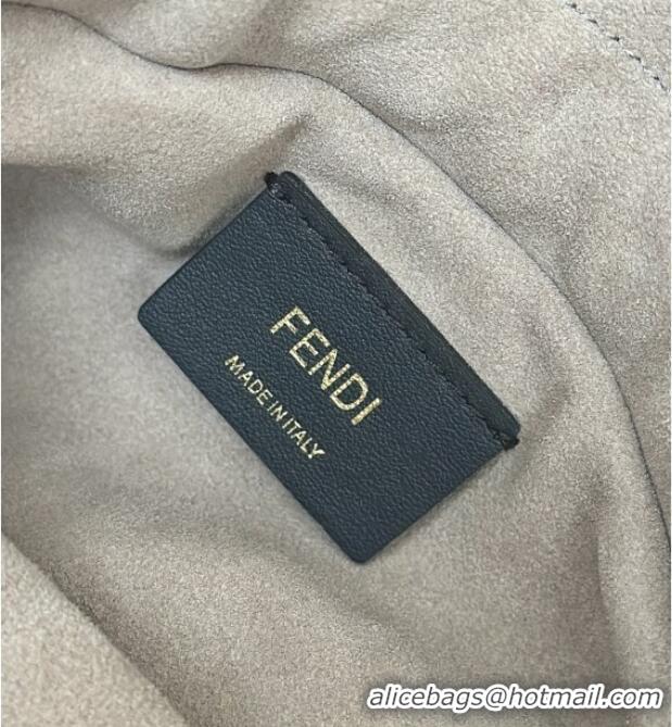 Most Popular Fendi Mamma Baguette Small Bag in Shearling 8693S Grey 2025 Top