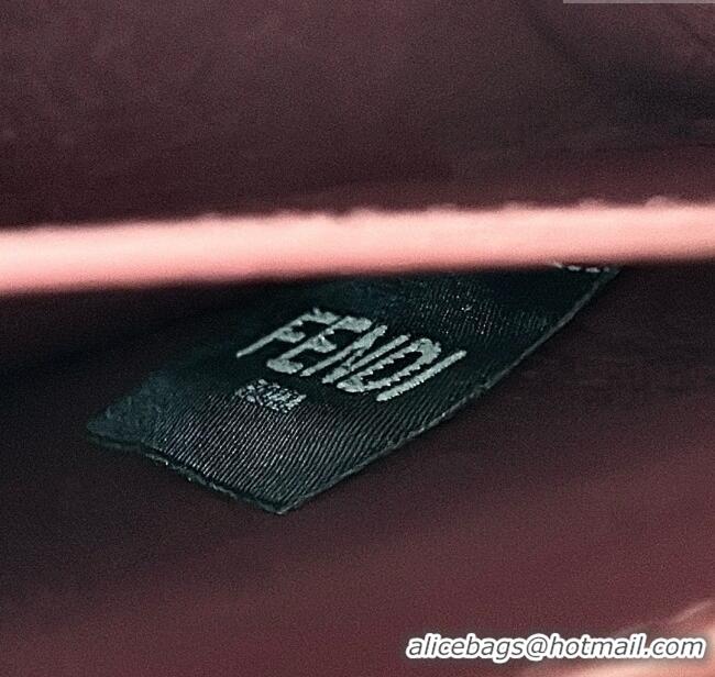 Modern Classic Fendi Peekaboo ISeeU Petite Bag in Interlaced Leather 80138S Burgundy 2025 Top