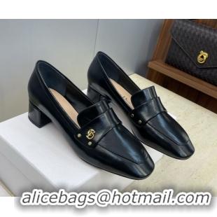 Perfect Dior D-New Loafers 3.5cm in Patent Leather Black DR121602 1216094