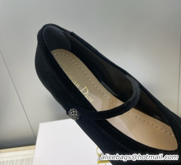 Sumptuous Dior New Ballet Flats in Suede Black DR121604 1216101