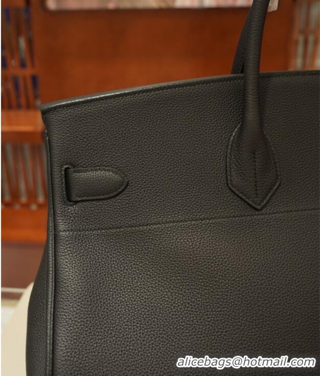 Big Discount Hermes Multipockets Birkin HAC 50 Bag in Togo Leather H50 Black/Silver 2025 (Half Handmade)