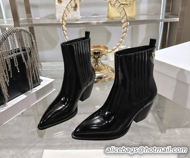Low Price Dior Wild Heeled Ankle Boots 5cm in Calfskin Leather Black DR121610 1216129
