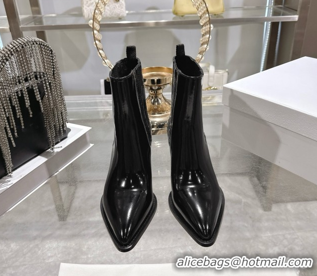 Low Price Dior Wild Heeled Ankle Boots 5cm in Calfskin Leather Black DR121610 1216129