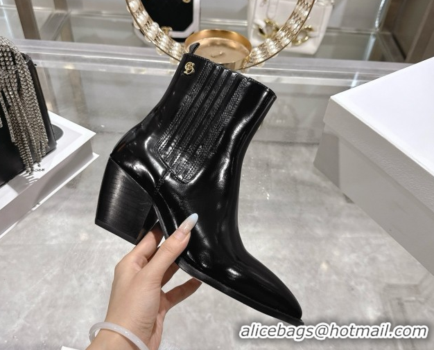 Low Price Dior Wild Heeled Ankle Boots 5cm in Calfskin Leather Black DR121610 1216129