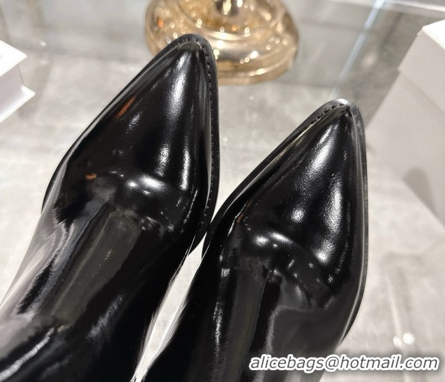 Low Price Dior Wild Heeled Ankle Boots 5cm in Calfskin Leather Black DR121610 1216129