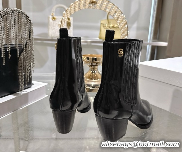 Low Price Dior Wild Heeled Ankle Boots 5cm in Calfskin Leather Black DR121610 1216129