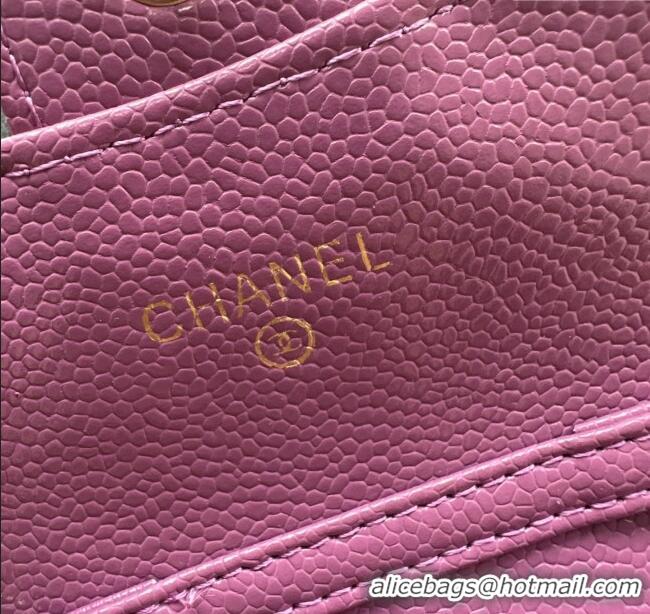 Good Taste Chanel Chain Belt with Pouch in Grainy Leather 2016025 Rosy/Gold 2025