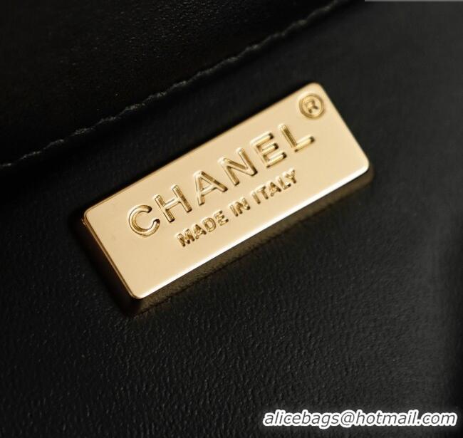 Top Grade Chanel Strass Mini Classic Flap Bag CH122602 Black 2026