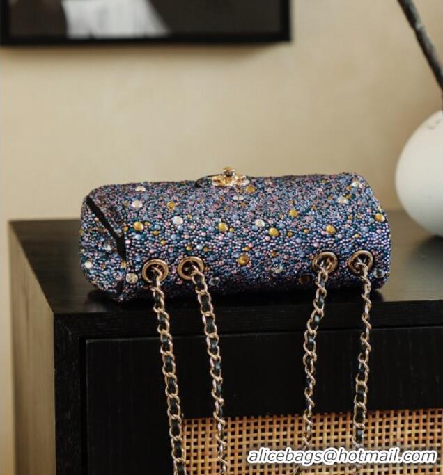 Grade Design Chanel Strass Mini Classic Flap Bag CH122603 Blue 2026