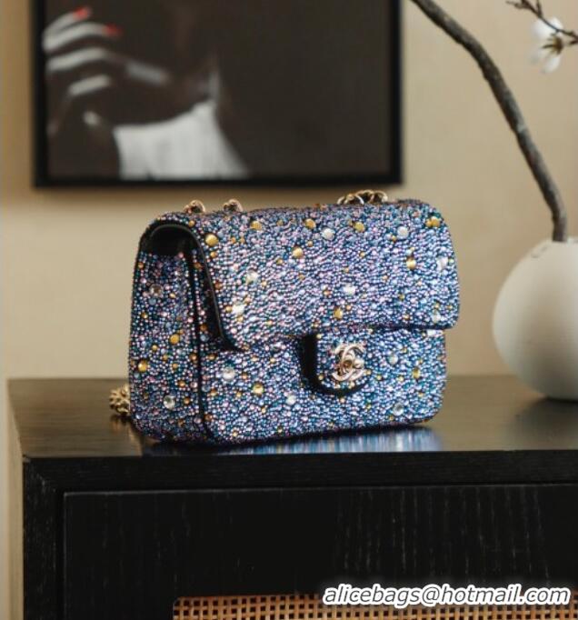 Grade Design Chanel Strass Mini Classic Flap Bag CH122603 Blue 2026