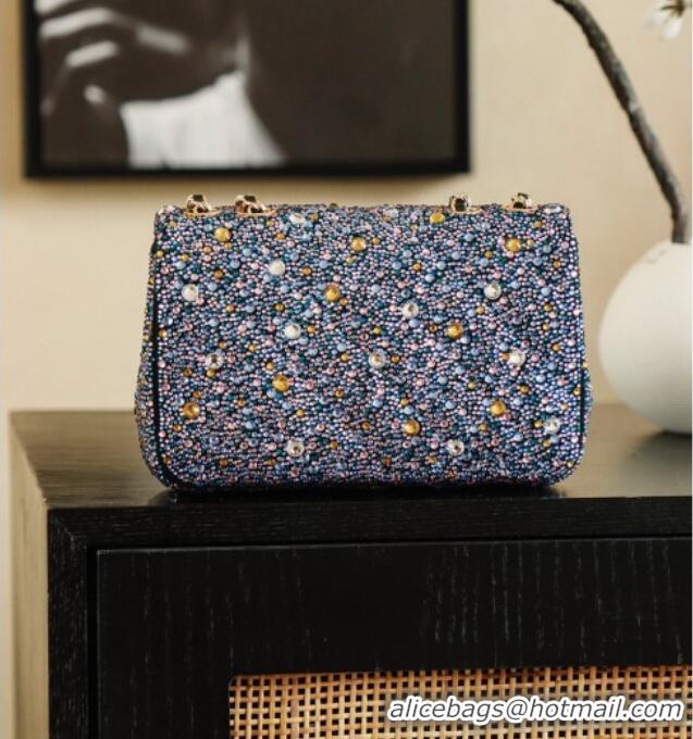 Grade Design Chanel Strass Mini Classic Flap Bag CH122603 Blue 2026