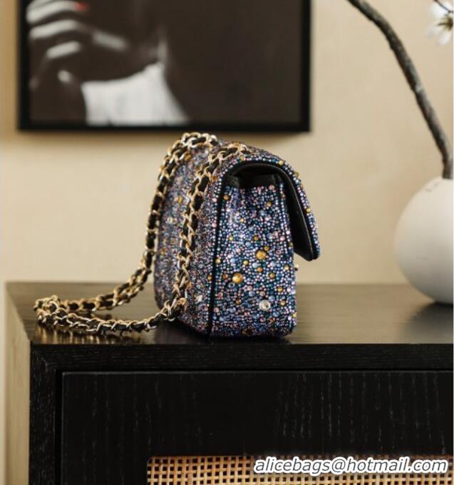 Grade Design Chanel Strass Mini Classic Flap Bag CH122603 Blue 2026