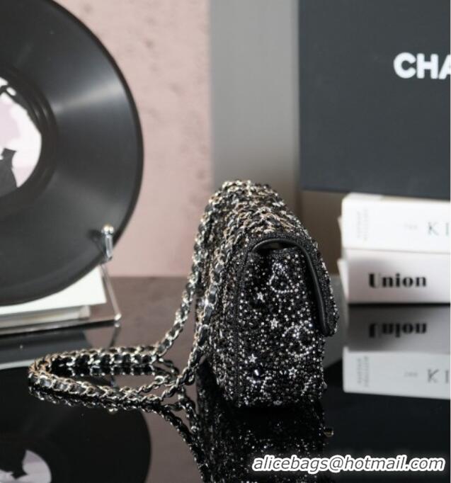 Super Quality Chanel Strass Mini Classic Flap Bag CH122634 Black 2026