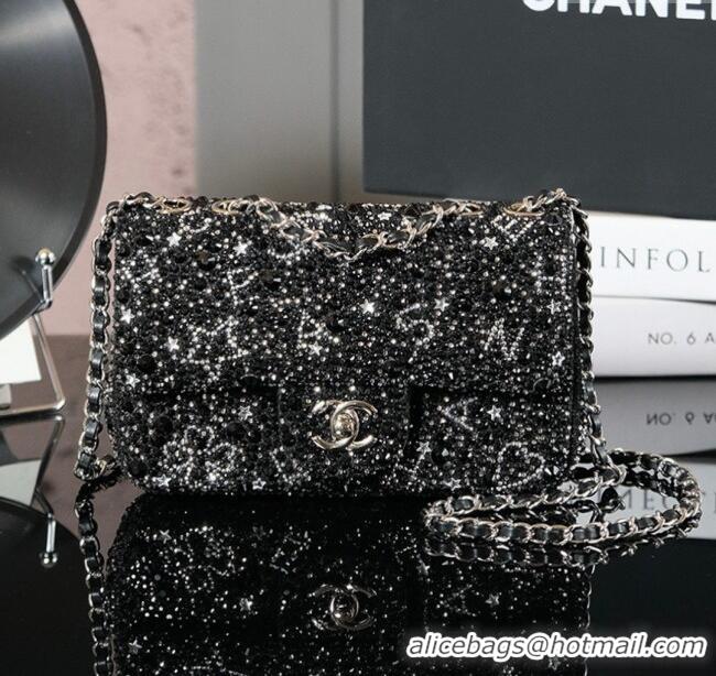 Super Quality Chanel Strass Mini Classic Flap Bag CH122634 Black 2026